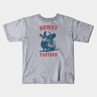 Howdy Partner Armadillo Kids T-Shirt